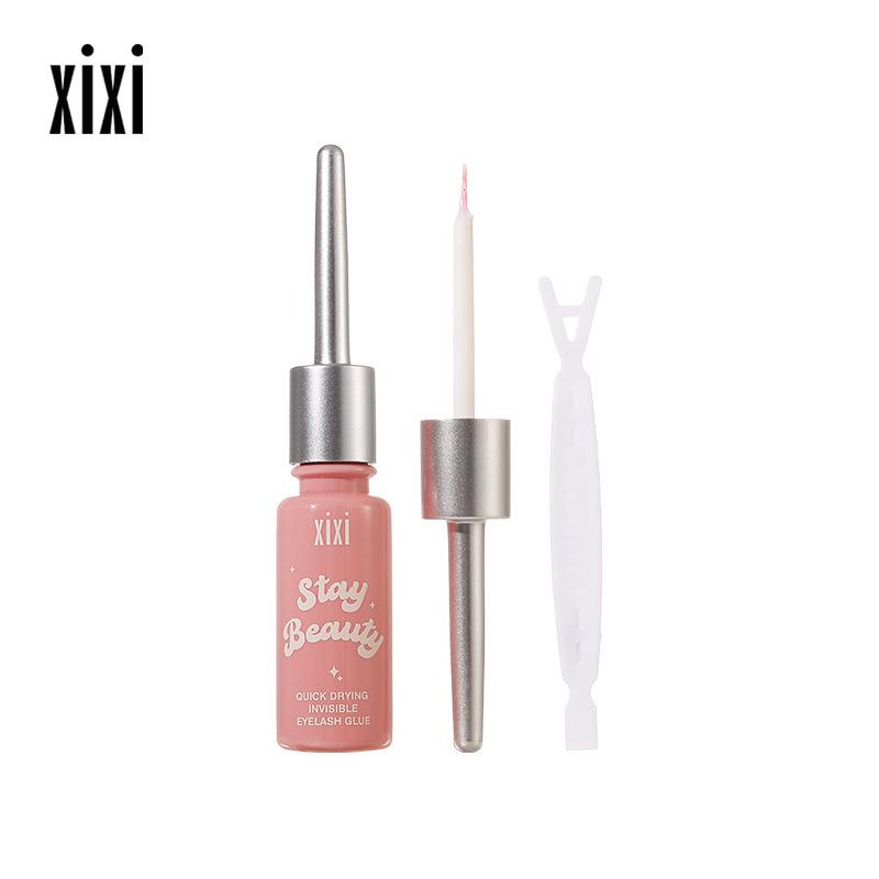 Pegamento para pestañas invisible de secado rápido Xixi: Herramienta de Maquillaje de Larga Duración, Suave, No Irritante, Transparente, de Aspecto Natural para Principiantes