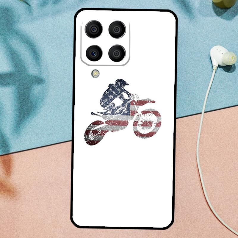 Moto Bike Motocross For Samsung Galaxy M14 M34 M54 M20 M06 M16 M12 M13 M15 M35 M55 M33 M53 M21 M31 M32 M52 Case