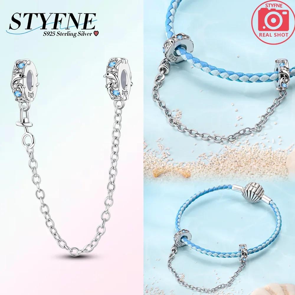 Original 100% Copper Clasp Clip Bead Star Moon Safety Chain Fit Original Bracelet Diy Jewelry Making Women Gift