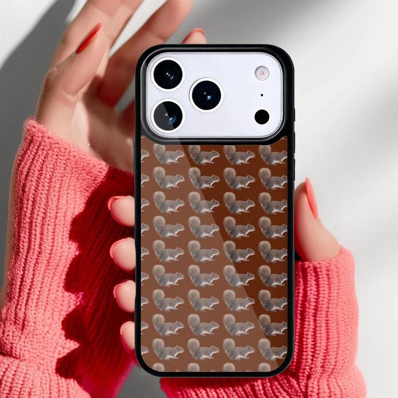 Funny Animal Squirrel Phone Case for iPhone 17 16 15 14 13 Pro Max Back Cover for 12 11 Pro Coque