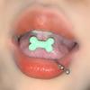Personalized Cute Bone Tongue Nail  Tongue Ring Stainless Steel Tongue Nail Punk Style Body Piercing Jewelry Gifts