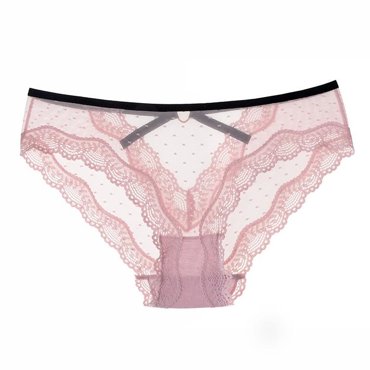 Wildness Sexy Lace Tanga Panties for Women, Low Waist Hollow Out Cross-Back Breathable Underwear