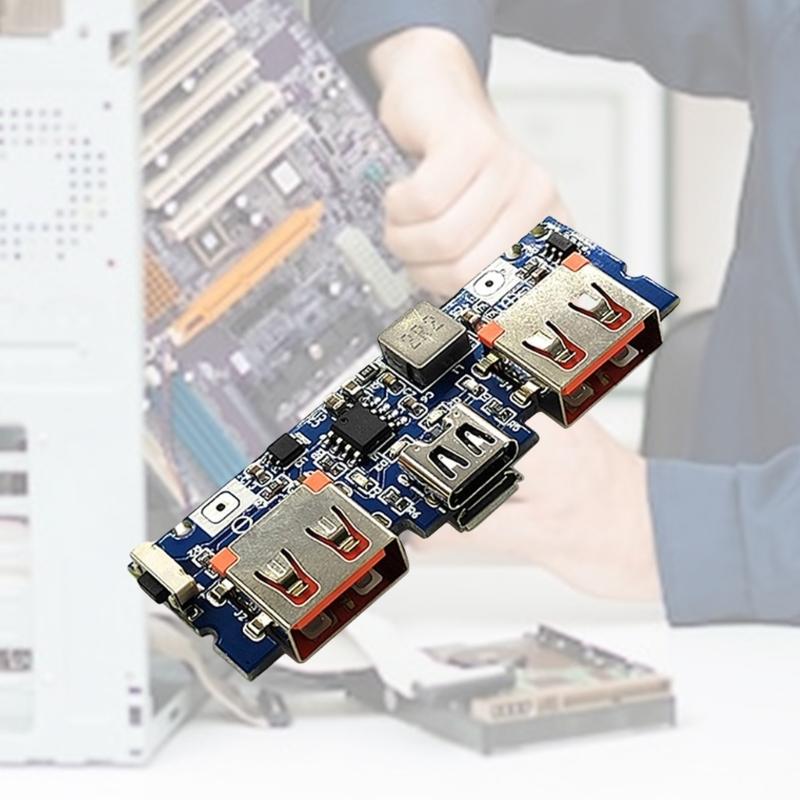 5V 2,4A Typ C Boost-Modul Platine Akku-Ladeplatine Doppel-USB 5V 2,4A Typ C USB Mobile Powerbanks