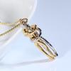 Promise Lovers Hug Necklace Punk Wedding Chain Necklaces Couple Hugging Pendant for Women Men