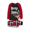 Christmas Print Family Matching Long-Sleeved Top + Pants Set