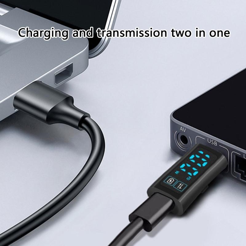 Type C Adapter USB C To USB C Adapter PD100W For Quick Charging And Data Transfer Real Time Power Monitoring