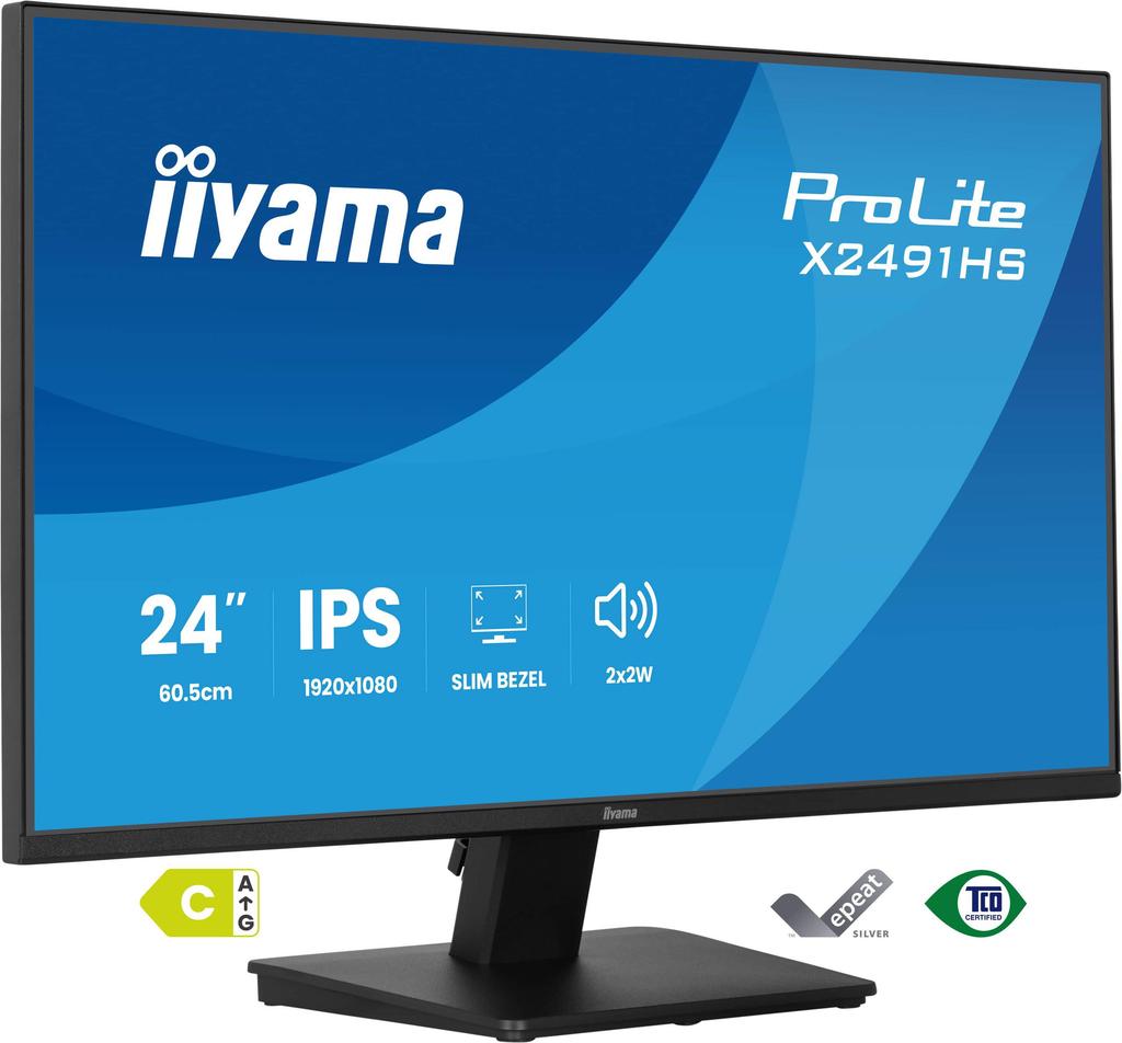 IIYAMA X2491HS-B1 23.8" IPS FHD 120Hz LED Monitor HDMI DisplayPort