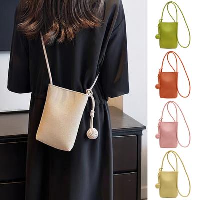 Women's Crossbody Phone Bag Solid Color Mini Messenger Bag Small Crossbody Purse