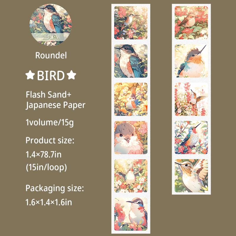 Journal GO 3.5x200cm Cute Small Animals Journal Decoration Washi Tape Kawaii Collage Material DIY Scrapbooking Masking Tape