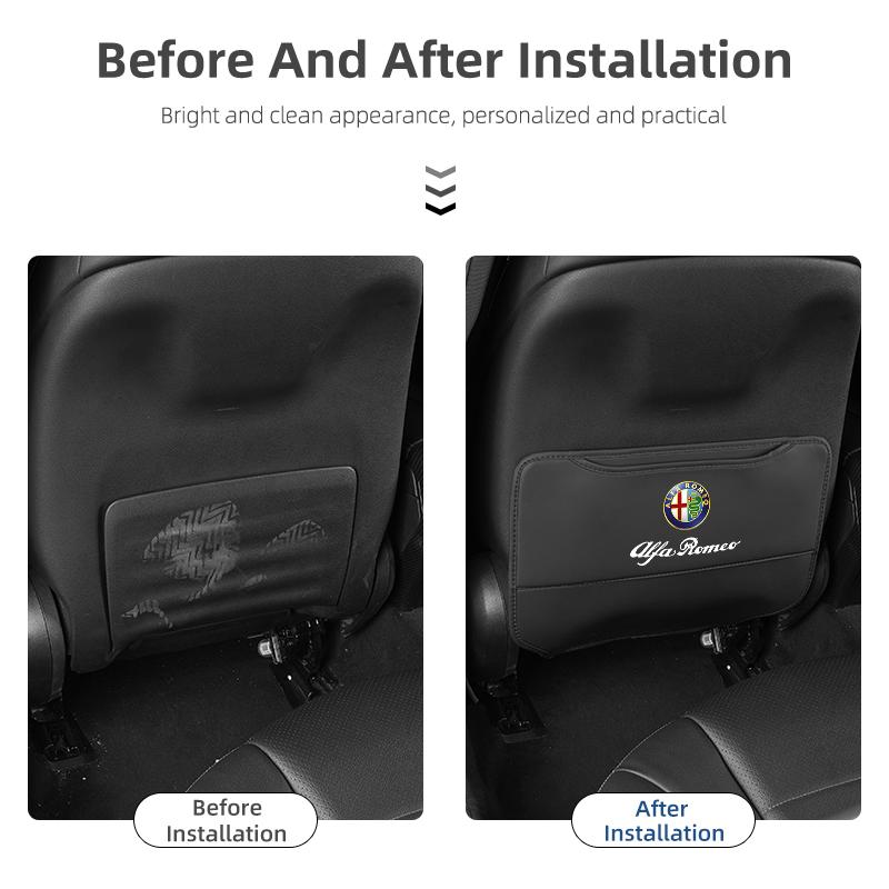 Autoaufkleber Für Alfa Romeo Auto Rücksitz Anti-Tritt-Matte Kind Anti-Kratz Schutzmatte Für Alfa Romeo 159 Giulietta 156 147 G