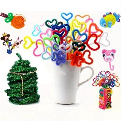 Multiple Colors Pipe Cleaners 300 Pieces Chenille Stems for DIY Art Decorations Creative Craft (6mm X 30cm)
