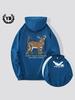 Men's Kangaroo Pocket Long Sleeve Drawstring Comfortable Polyester Pullover for Autumn and Winter Oversized Hoodie
