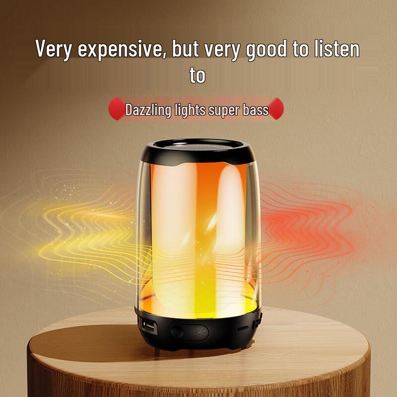 KINYO Portable Bluetooth Speaker with Night Light CN plug (adapter included)