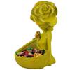 Lady with Basket Showpiece for Home Decor Showpiece & Office Decor Showpiece (11.5" inch Size)