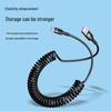 Spring Retractable Dual Type C To Lightning Cable for Huawei and iPhone 16