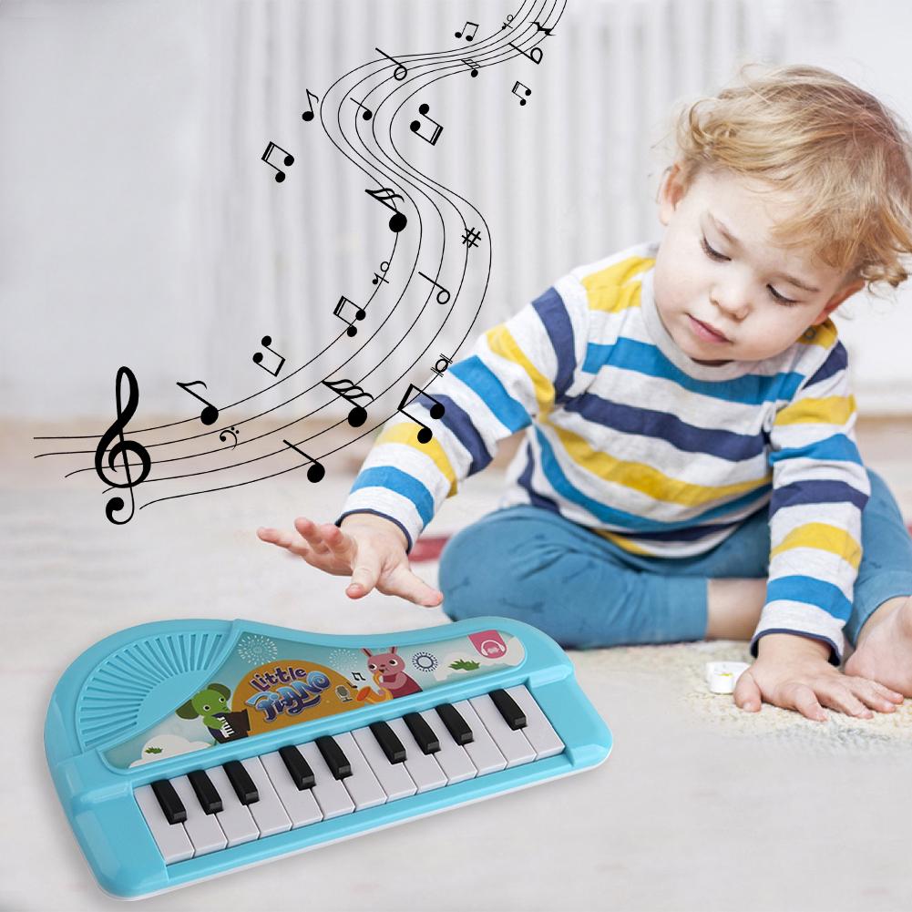 Piano Electric Keyboard Educational Toy Musical Piano Toy Birthday Gift Musical Instrument Toys with 13 Keys for Children Kids