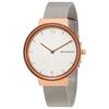 SKAGEN Ancher White Dial Stainless Steel Mesh Ladies Watch Women's Quartz Watch 50m 34mm hour SKW2616
