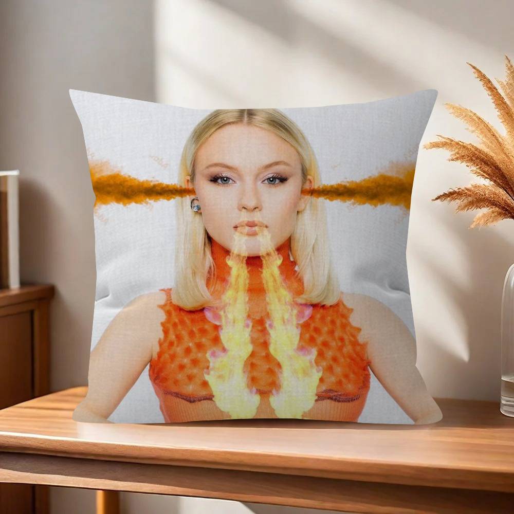 Singer Zara Larsson Midnight Sun Pillow Gift Home Office Decoration Pillow Bedroom Sofa Car Cushion CoverPillow Case
