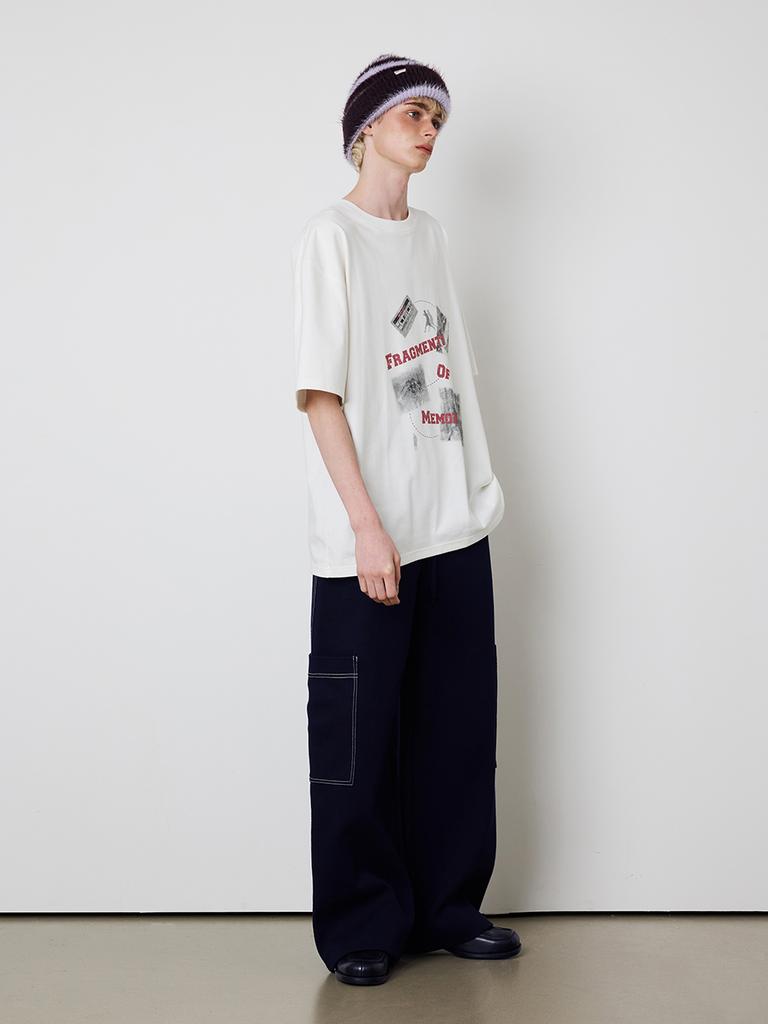 MEENDERI [Unisex]Big Pocket Jogger Pants - Navy