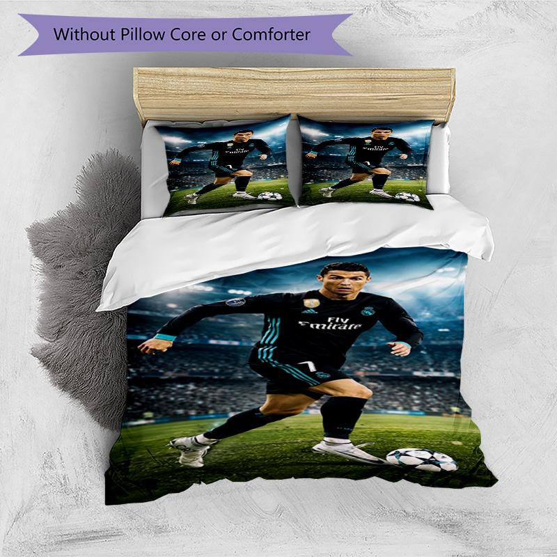 Ronaldo's Golden Legend: Ronaldo's Legacy Bedding Set, Breathable Duvet Cover with Pillowcases, Soft Bed Linen for Bedroom Home Decoration, Perfect Fe