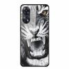 For Oppo Reno8 T 4G Case Luxury Tempered Glass Back Cover Hard Case For Reno8 T 4G 6.43" Capa Funda Animal Vividly Coque Wolf