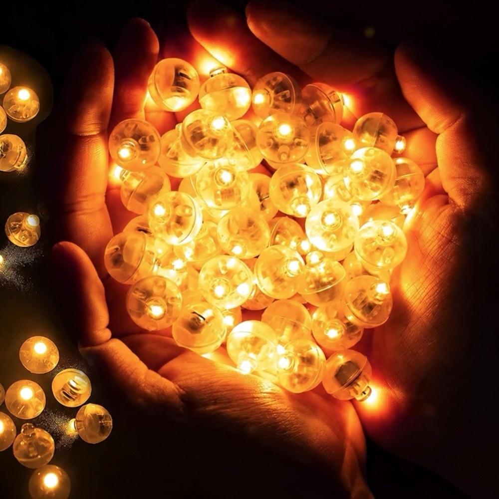 11 Pezzi Luce LED Lampeggiante per Palloncini Mini Lampada per Palloncini Colorata a Batteria Luce Decorativa Rotonda per Natale Decorazione per Matrimonio