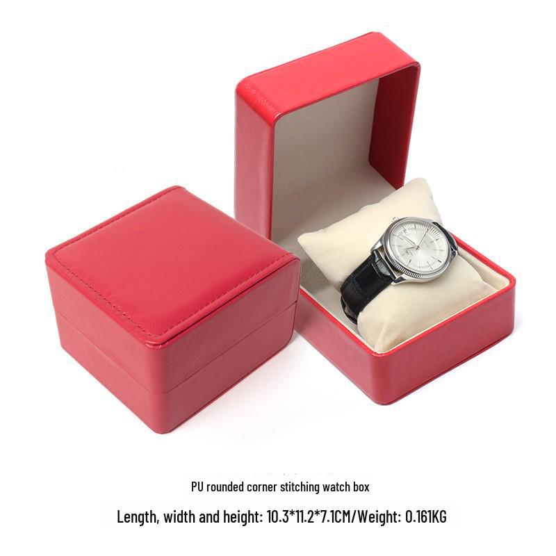 

Чоловіча коробка для зберігання годинників та ювелірних виробів з ПУ шкіри - Подарункова упаковка для механічних годинників