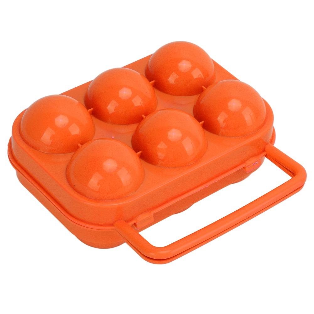 3 Pcs Sturdy Shockproof Egg Storage Carrier 6 Grid Egg Container Egg Organizer Box  Outdoor Camping