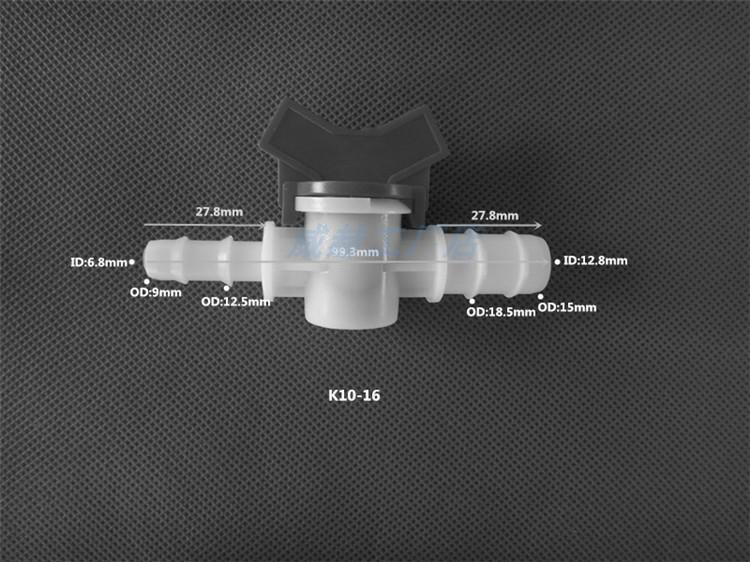 Plastic Quick-Connect Hose Ball Valve with Reducer and Flow Control