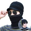 Hat men's winter tide cycling windproof ear protection wool knitted hat winter velvet cold protection warm cover hat