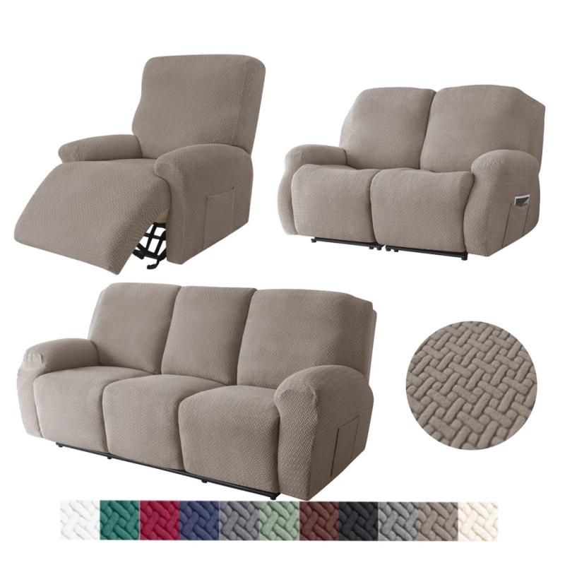 1/2/3 Seater Recliner Sofa Cover Separated Recliner Sofa Coverastic Recliner Chair Cover Lounge Chair Cover