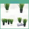 Artificial Allium Ascalonicum Potted Plant With White Or Black Pot For Event And Home Decoration