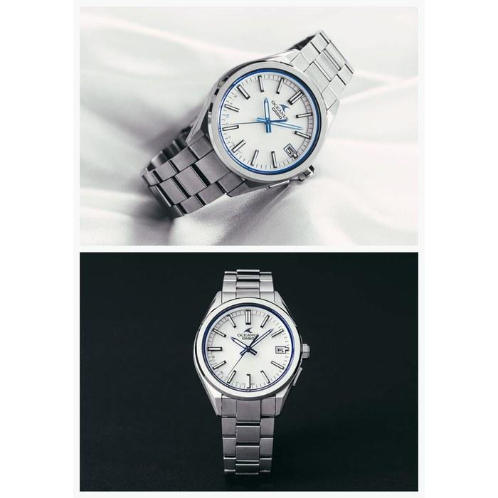 Casio Oceanus OCW-T200S-7AJF Men's Watch, White/Silver