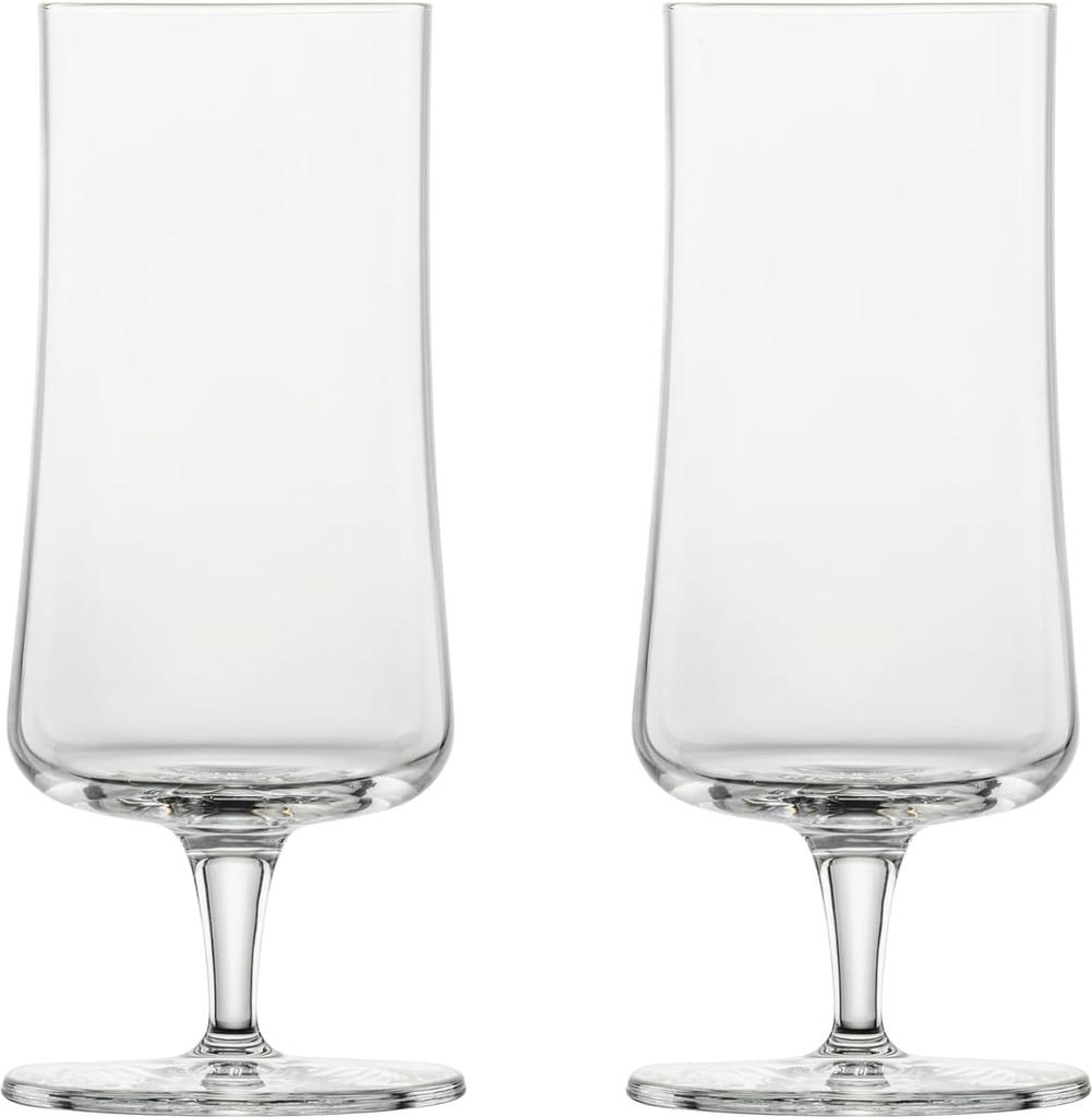 ZWIESEL GLAS Beer Glasses, Break-Resistant, Beer Basic, for Pilsner Beer, Pair of 2, Machine-Made (m130006)