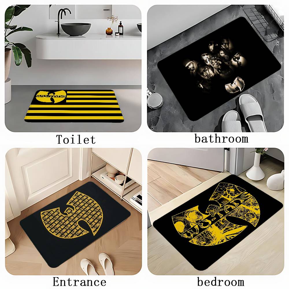 W-WU-TANG Fashion Floor Mats Home Laundry Rug Carpet For Living Room Decor Lounge Area Anti-slip Foot Mat Entrance Doormat