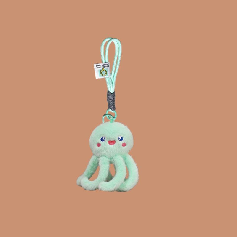 Cute Cute Marine Animal Jellyfish Pendant Plush Toy Doll Crab Lobster Keychain Bag Pendant