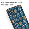 Christmas Cartoon Pattern Phone Case For Samsung A73 A72 A71 A55 A54 A53 A52 A51 A13 A22 A16 A15 A12 A14 A26 A07 5G Black
