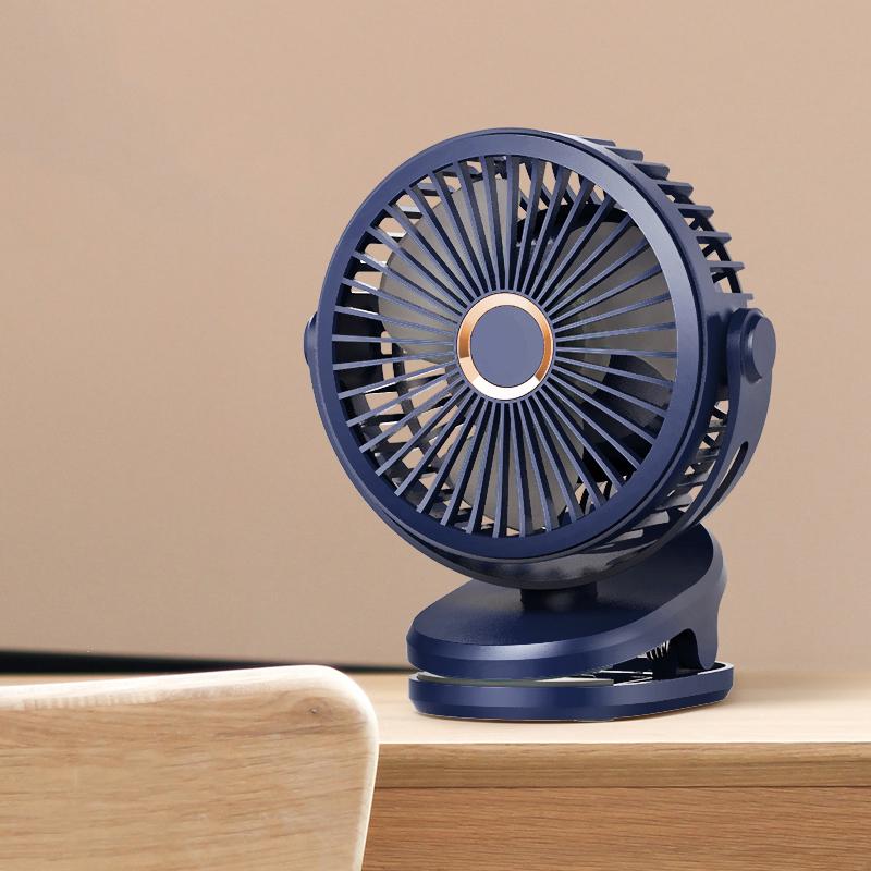 

Mini clip fan portable long endurance USB outdoor student dormitory portable desktop small electric fan синий