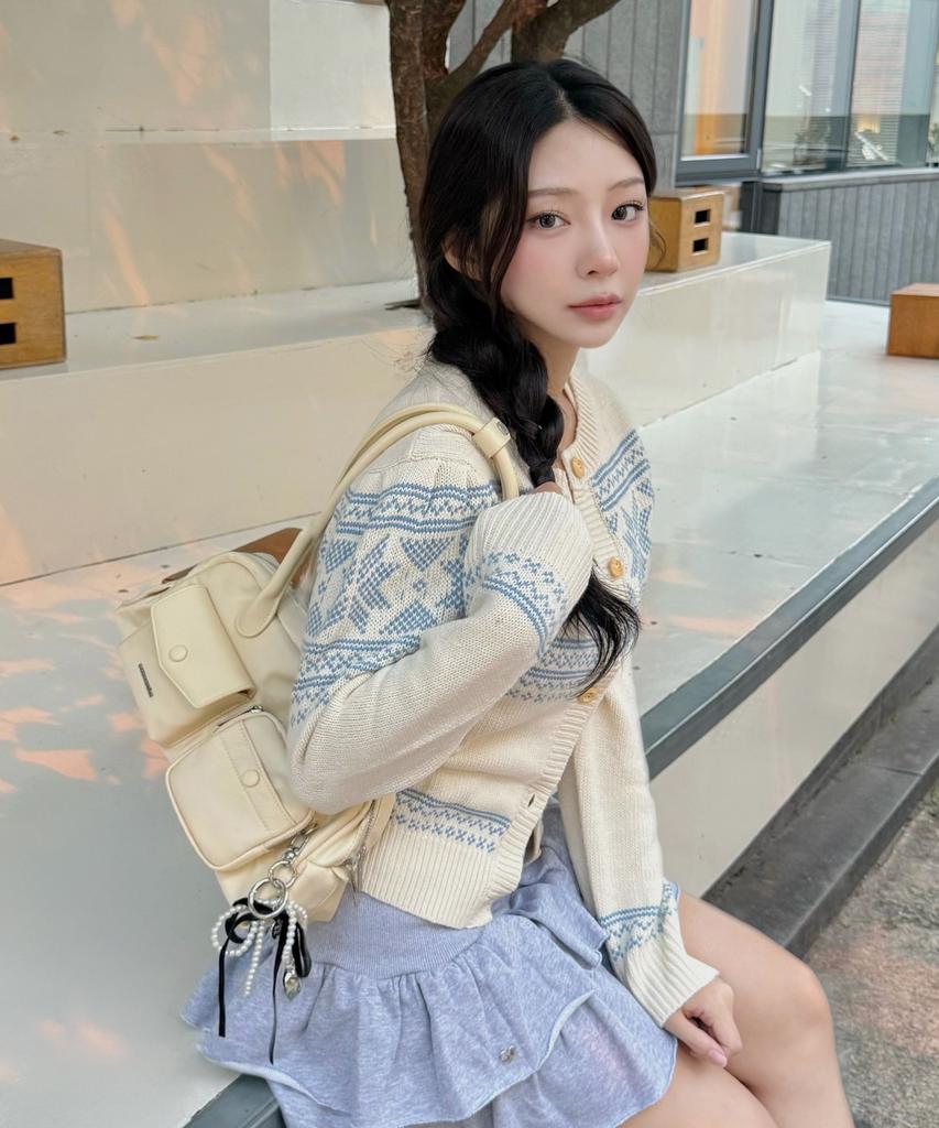 Masmarulez Charming Nylon Shoulder Bag_Pale Lemon