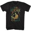 Jimi Hendrix Musician Jimi Hendrix Playing Guitar Concert Image Adult Graphic T-Shirts Vintage Style Graphic Tees