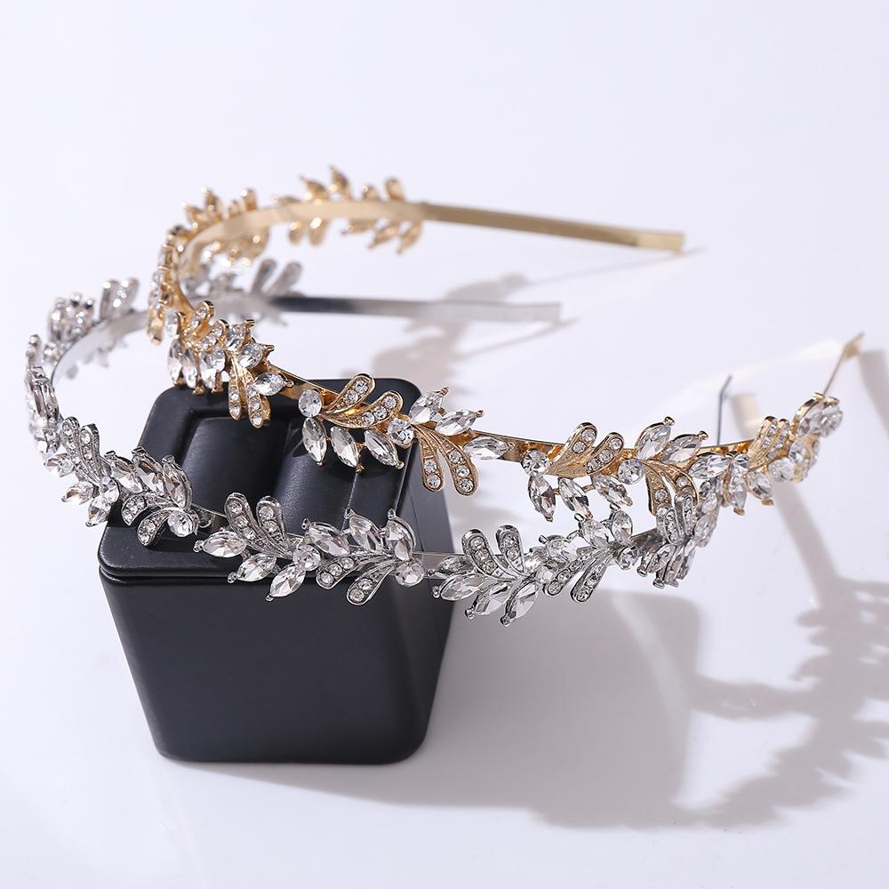 Bridal tiara rhinestone headband Korean version versatile princess birthday hair accessories photography photo shoot dress accessories