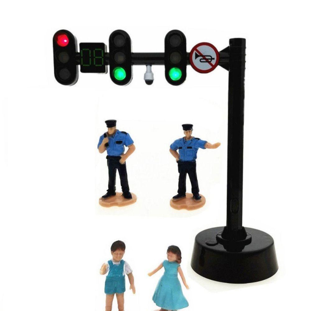 Mini Verkeers Speelgoed Lichtborden Veiligheid Verkeerslicht Bouwstenen Kinderspeelgoed