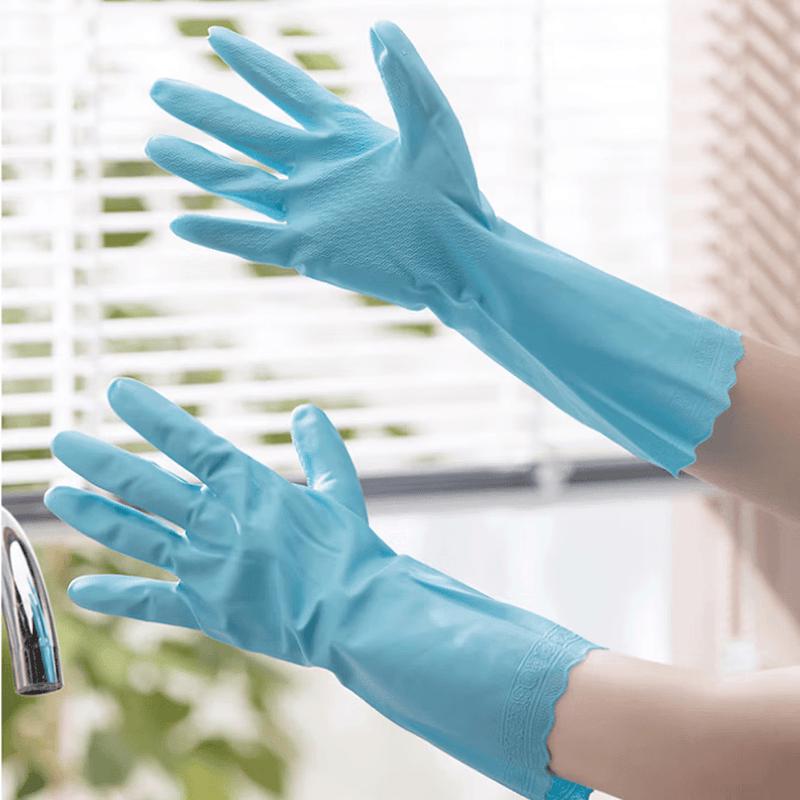 CHAHUA PVC Rubber Waterproof Dishwashing Gloves
