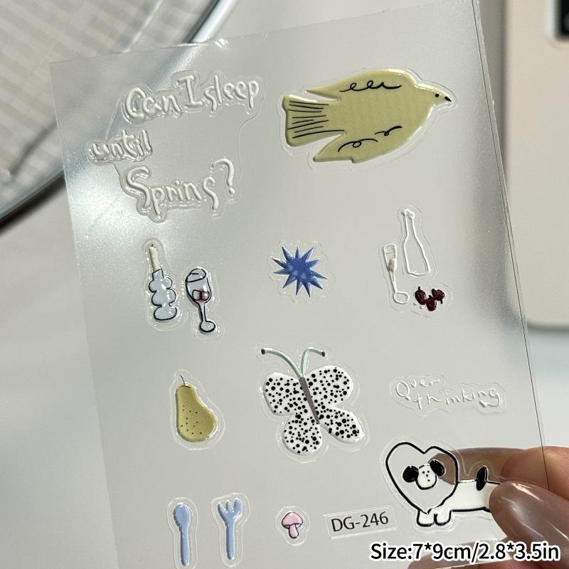 Dekor Aufkleber 3D Jelly Aufkleber Niedlicher Computer Handy Jelly Aufkleber Kamera DIY Konto Handyhülle Und Tablet Dekoration