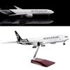 Airplanes Decoration Large 1:157 Scale Model Airplane New Zealand B777 Plane Models Diecast Aircraft with LED Light for Collect