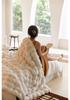 Tuscany Faux Rex Rabbit Bubble Fleece Double-Sided Thickened Blanket