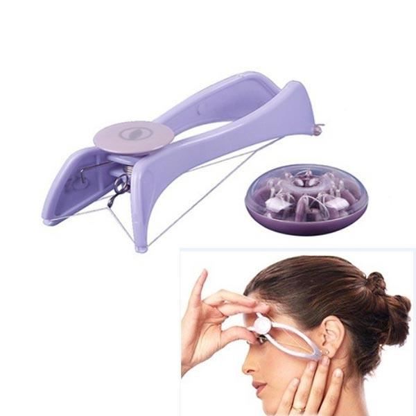 Slique Facial Epilator - Purple - For Removing Facial Hair - Easy To Use and Carry