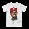 Printed Short-sleeved T-shirt for Both Men and Women, Loose-fitting, Trendy, Pure Cotton, American Hip-hop Singer's Accessory