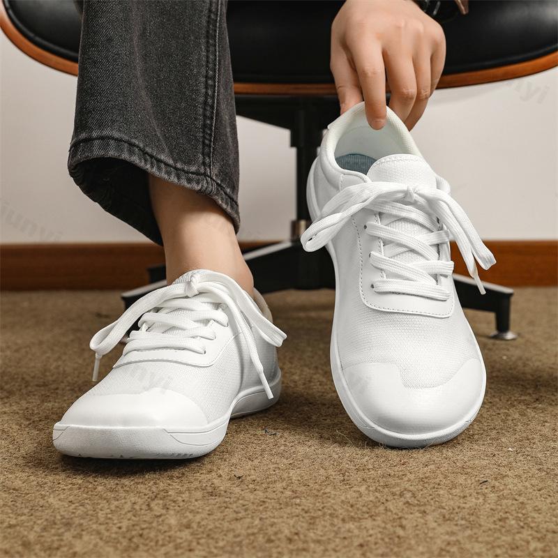 Fashion 2025 New Wide Toed Barefoot Men's Hiking Shoes Sports Fashion Trend Comfortable Lightweight Soft soled Lace-up Casual Sneakers