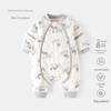 Newborn Anti-Kick Split Leg Sleeping Bag - Thick, Padded, and Zippered for Autumn and Winter